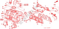 ANSAUGKRUEMMER für Honda CIVIC EXI 4 Türen 5 gang-Schaltgetriebe 2001