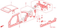 AUSSENBLECHE für Honda CIVIC EXI 4 Türen 5 gang-Schaltgetriebe 2001