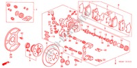 HINTERRADBREMSE(SCHEIBE) für Honda CIVIC VTI 4 Türen 5 gang-Schaltgetriebe 2001