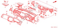 INSTRUMENTENBRETT(RH) für Honda CIVIC EXI 4 Türen 5 gang-Schaltgetriebe 2001