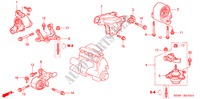 MOTORBEFESTIGUNGEN(MT) für Honda CIVIC EXI 4 Türen 5 gang-Schaltgetriebe 2001