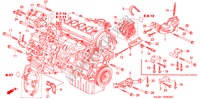 MOTORHALTERUNG für Honda CIVIC EXI 4 Türen 5 gang-Schaltgetriebe 2001