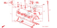 ZYLINDERKOPFDECKEL für Honda CIVIC EXI 4 Türen 5 gang-Schaltgetriebe 2001