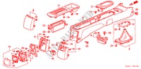 KONSOLE(1) für Honda CIVIC VTI-SDS 4 Türen 5 gang-Schaltgetriebe 2005