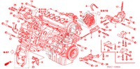 MOTORHALTERUNG für Honda CIVIC VTI-SDS 4 Türen 5 gang-Schaltgetriebe 2005