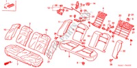 RUECKSITZ(3) für Honda CIVIC EXI 4 Türen 4 gang automatikgetriebe 2005