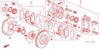 VORDERRADBREMSE für Honda CIVIC EXI 4 Türen 5 gang-Schaltgetriebe 2005