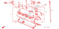 ZYLINDERKOPFDECKEL für Honda CIVIC EXI 4 Türen 5 gang-Schaltgetriebe 2005