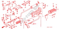AUSPUFFROHR/SCHALLDAEMPFER für Honda CIVIC GLI-B 4 Türen 5 gang-Schaltgetriebe 2005