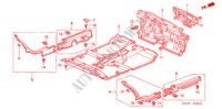 BODENMATTE für Honda CIVIC VTI-S 4 Türen 4 gang automatikgetriebe 2005
