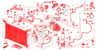 KLIMAANLAGE (SCHLAEUCHE/LEITUNGEN)(LH) für Honda CIVIC 1.6 LS 4 Türen 5 gang-Schaltgetriebe 2005