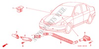 KLIMAANLAGE (SENSOR) für Honda CIVIC 1.6 LS 4 Türen 4 gang automatikgetriebe 2005