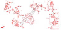 MOTORBEFESTIGUNGEN(AT) für Honda CIVIC EXI-S 4 Türen 4 gang automatikgetriebe 2005