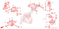 MOTORBEFESTIGUNGEN(MT) für Honda CIVIC VTI 4 Türen 5 gang-Schaltgetriebe 2005