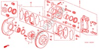 VORDERRADBREMSE(1) für Honda CIVIC VTI-S 4 Türen 4 gang automatikgetriebe 2005