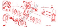 VORDERRADBREMSE(2) für Honda CIVIC 1.6 ES 4 Türen 4 gang automatikgetriebe 2006