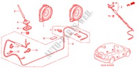 ANTENNE/LAUTSPRECHER für Honda CIVIC VI 5 Türen 5 gang-Schaltgetriebe 2001