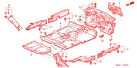 BODENMATTE für Honda CIVIC VTI 5 Türen 4 gang automatikgetriebe 2002