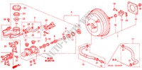 HAUPTBREMSZYLINDER/ MASTER POWER für Honda CIVIC VTI 5 Türen 4 gang automatikgetriebe 2001