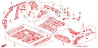 INNENBLECHE/ BODENBLECH für Honda CIVIC EXI 5 Türen 4 gang automatikgetriebe 2001