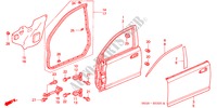 TUERTAFELN, VORNE für Honda CIVIC VTI 5 Türen 5 gang-Schaltgetriebe 2002