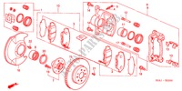 VORDERRADBREMSE für Honda CIVIC VTI 5 Türen 4 gang automatikgetriebe 2003