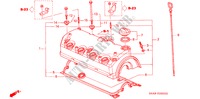 ZYLINDERKOPFDECKEL für Honda CIVIC VI 5 Türen 5 gang-Schaltgetriebe 2003