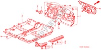 BODENMATTE für Honda ACCORD 2.3 LEV 4 Türen 4 gang automatikgetriebe 2000