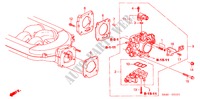 DROSSELKLAPPENGEHAEUSE(V6) für Honda ACCORD 3.0V6 4 Türen 4 gang automatikgetriebe 2002