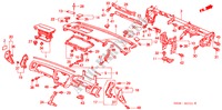 INSTRUMENTENBRETT(RH) für Honda ACCORD 3.0V6 4 Türen 4 gang automatikgetriebe 1998
