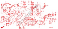 KRAFTSTOFFTANK für Honda ACCORD 3.0V6 4 Türen 4 gang automatikgetriebe 1998
