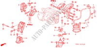 MOTORBEFESTIGUNGEN(L4) (AT) (2) für Honda ACCORD 2.3VTI   SINGAPORE 4 Türen 4 gang automatikgetriebe 2001