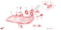 SCHEINWERFER für Honda ACCORD 2.3VTI 4 Türen 4 gang automatikgetriebe 2000