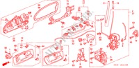 TUERSCHLOESSER, VORNE für Honda ACCORD 3.0V6 4 Türen 4 gang automatikgetriebe 2000