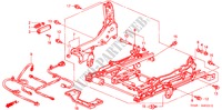 VORNE SITZKOMPONENTEN (R.)(3) für Honda ACCORD 2.3VTI 4 Türen 4 gang automatikgetriebe 2001