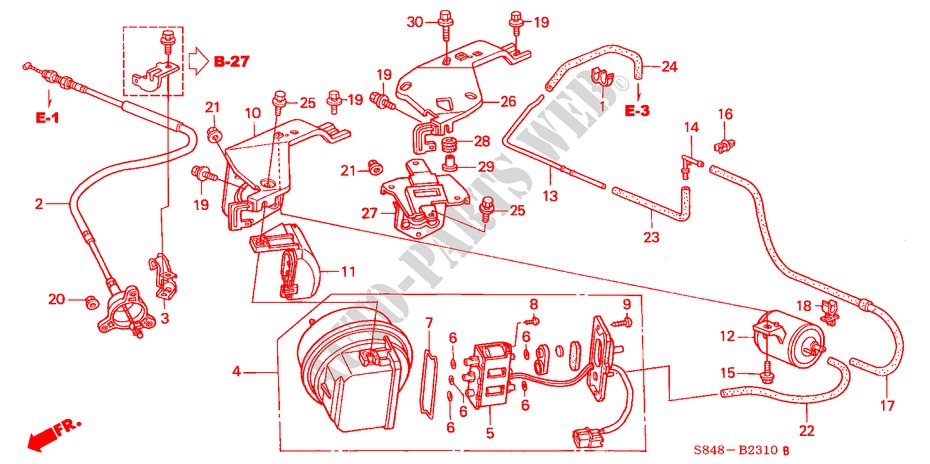 TEMPOMAT(L4) für Honda ACCORD 2.3VTI 4 Türen 4 gang automatikgetriebe 1998