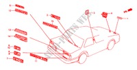 EMBLEM für Honda ACCORD EX 3 Türen 3 gang automatikgetriebe 1982