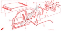 GEHAEUSESTRUKTUR(3)(3D) für Honda ACCORD GL 3 Türen 5 gang-Schaltgetriebe 1982