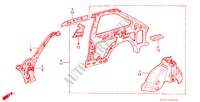 GEHAEUSESTRUKTUR(5)(3D) für Honda ACCORD EX 3 Türen 3 gang automatikgetriebe 1983