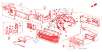 HECKLEUCHTE für Honda ACCORD GL 3 Türen 5 gang-Schaltgetriebe 1982