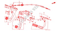 PEDAL für Honda ACCORD GL 3 Türen 5 gang-Schaltgetriebe 1982
