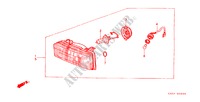 SCHEINWERFER für Honda ACCORD EX 3 Türen 3 gang automatikgetriebe 1982