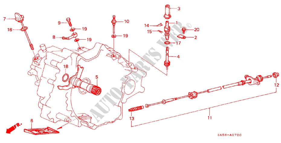 DREHZAHLMESSERGETRIEBE/ OELSIEB für Honda ACCORD EX 4 Türen 4 gang automatikgetriebe 1984