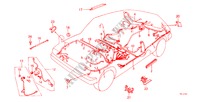KABELBAUM(WAGON) für Honda CIVIC WAGON STD 5 Türen 3 gang automatikgetriebe 1983