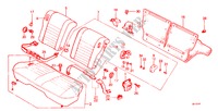 RUECKSITZ/SITZGURT, (3D,5D) für Honda CIVIC WAGON STD 5 Türen 3 gang automatikgetriebe 1983
