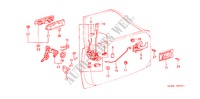 TUERSCHLOESSER, VORNE(LIMOUSINE) für Honda CIVIC STD 4 Türen 3 gang automatikgetriebe 1983