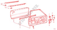 TUERTAFELN(3D) für Honda CIVIC S 3 Türen 5 gang-Schaltgetriebe 1982