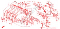 ANSAUGKRUEMMER für Honda JAZZ 1.4LX 5 Türen 5 gang-Schaltgetriebe 2002