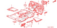 BODENMATTE für Honda JAZZ 1.3GLI 5 Türen 5 gang-Schaltgetriebe 2005