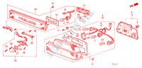 HECKLEUCHTE/KENNZEICHENBELEUCHTUNG (PGM FI) für Honda PRELUDE 2.0SI 2 Türen 4 gang automatikgetriebe 1987
